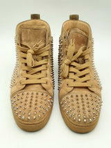 Christian Louboutin Veau Belours Louis Spikes Flat Sneakers Size 42.5 Eb1224lxzsa