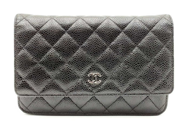 Chanel Black Caviar Leather Wallet On Chain Eb0824oxxzdu