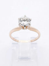 0.64 Cttw Diamond & 14k Yellow Gold Solitaire Ring 2 Grams Size 5 Fw0724ixzdu