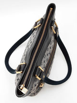 Louis Vuitton Mini Lin Lucille Pm Navy & Gray Monogram Canvas Tote Fw0926orxdu