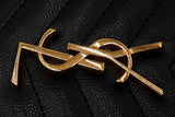 Yves Saint Laurent Quilted Chevron Leather Envelope Chain Wallet Eb0726pxzdu
