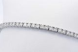 Approx. 3.9ctw Lab Grown Diamond Tennis Bracelet Sterling Silver 7.1g Eb1124wixdu