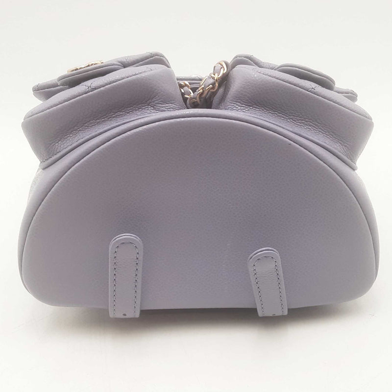 Chanel Lambskin Quilted Duma Drawstring Purple Backpack Sd0625pozxsa