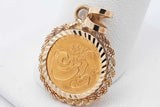 1984 Gold Panda Coin Pendant Set In 14k Yellow Gold 2.8 Grams Eb0826ocrsa