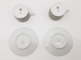 Hermes Mosaique Au 24 Gray Porcelain Cup Saucer Set 2 Do0426oxzde