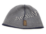 Louis Vuitton Signature Logo Navy Blue Gray Wool Beanie Do1025lxzde