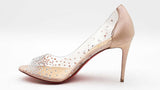 Christian Louboutin Pvc Crystal Embellished Heels Size 37  Eb1125lrxdu