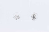 0.75ctw Lab Grown Diamond Stud Earrings In 14k White Gold 0.7 Grams Eb0325lcxdu
