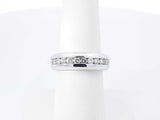 1.62 Cttw Diamond & 14k White Gold Eternity Band 10.2 Gram Size 6.75 Fw0426crxd7