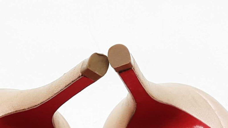 Christian Louboutin Pvc Crystal Embellished Heels Size 37  Eb1125lrxdu