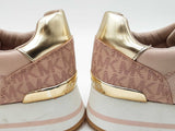 Michael Kors Monique Trainers In Ballerina Pink & Cream Size 7.5 M  Fw1125prdu