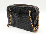 Chanel Black Alligator Camera Shoulder Bag Sd1225rczxde