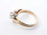 0.50 Cttw Diamond & 14k Yellow Gold Bypass Ring 4.6 Grams Size 6 Fw0926wrxdu