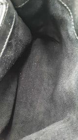 Yves Saint Laurent Lou Lou Chain Satchel In Silver Crumpled Calfskin Fw1025rxzdu