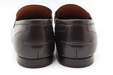 Gucci Jordaan Dark Brown Leather Loafers Size 11 Eb0726oxzsa