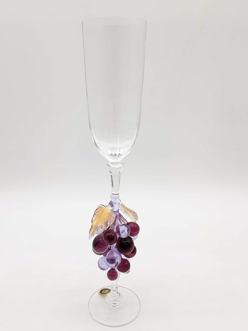 Murano Grape Glass Champagne Flute Do0125wxde