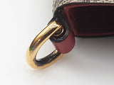 Gucci 453705 Tan Navy Gg Supreme Coated Canvas Red Leather Tote Bag Do0625pxzde