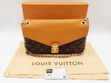 Louis Vuitton Pallas Saffron Yellow Leather Monogram Shoulder Bag Do0625llxzde