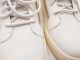 Giuseppe Zanotti Kriss Gold Zip Midtop Sneakers White Size 13 Aa0826lpzsa