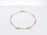 Tiffany & Co. Diamonds By The Yard 18k Gold Bracelet 1.4g 6.5 Inch Fw0226wzxdu