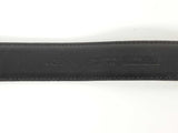 Moschino Gold Letters Logo Black Leather Belt Size 38 Sd0526izdu
