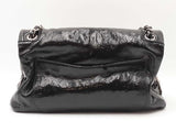 Chanel Luxe Ligne Large Flap Bag In Black Patent Leather Fw0926exzdu