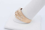 14k Yellow Gold Nugget Ring 8.4 Grams Size 10 Eb0826ixzde