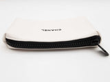 Chanel Vip White Neoprene Cosmetic Pouch Do1124orde