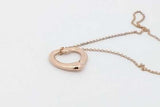 Tiffany & Co. Elsa Peretti 18k Gold Open Heart Pendant Necklace 4.4g Eb0926lcrsa