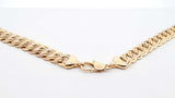 14k Yellow Gold Double Curb Link Necklace 16.4 Grams 17 Inch Fw0625pzxdu