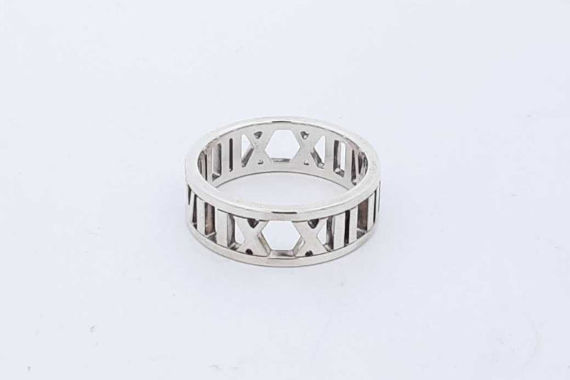 Tiffany & Co. 925 Sterling Silver Atlas Band Ring 4.3 Grams Size 7