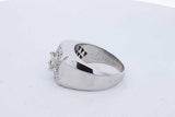 0.94cttw Diamond Ring In 14k White Gold 15 Grams Size 11.5 Eb0426lcxzde