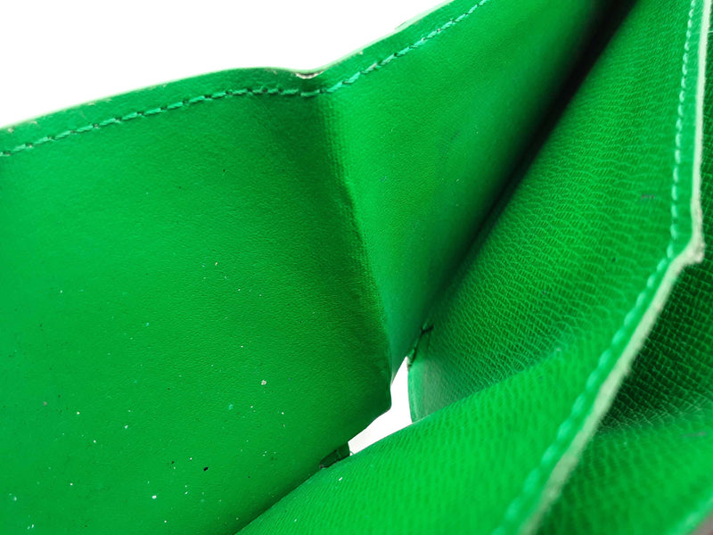 Louis Vuitton Green Damier Coated Canvas Leather Bifold Wallet Do0925oxzde
