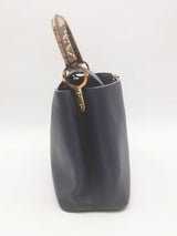 Louis Vuitton Blue Taurillon Leather Capucines Python Top Handle Bag Eb626cxzsa