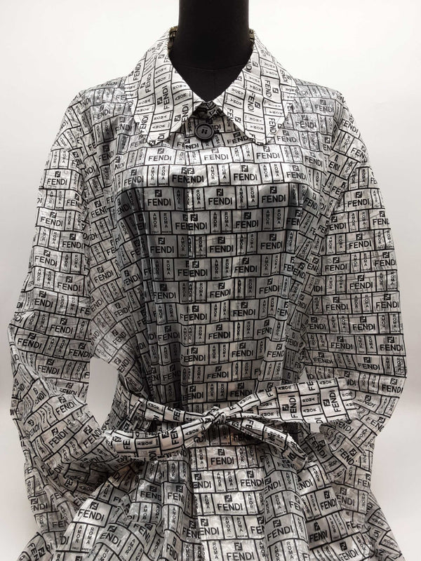Fendi Roma Logo Clear Rain Jacket Size It 56 Do0425pxzde