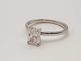 1.11 Carat Cushion Lab Grown Diamond 14k Wg 2.1g Ring Size 6.5 Do0326rrxde
