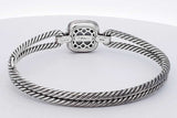 David Yurman Albion 925 Onyx & Diamonds Hinged Bangle Bracelet 25.6g Eb0826wxzsa