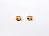 18k Yellow Gold Ball Stud Earrings 3 Grams Fw0826oprdu