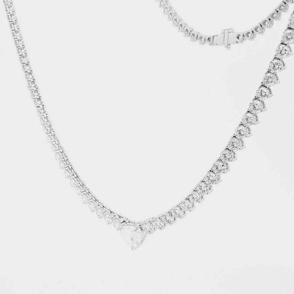 18k Wg Lab Grown Diamond Tennis Necklace Psirxzde 144010032309