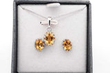 Set Of 5 Gemstone Ensemble Sets In Sterling Silver Eb0925crsa