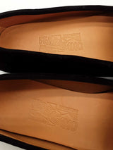 Salvatore Ferragamo Black Suede Loafers Size 8.5 Eb0925wxde