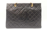 Chanel Black Leather Grand Shopping Tote Bag Sd0725lczxdu