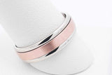 14k Two Tone Gold Wedding Band 6.6 Grams Size 9 Eb0226prxsa