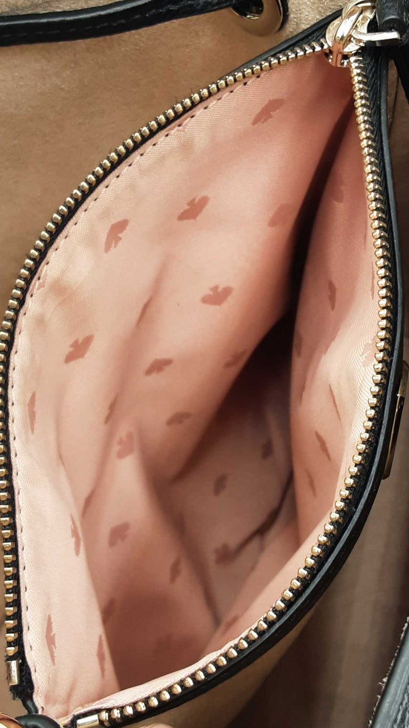 Kate Spade Marti Bucket Bag In Black Pebbled Leather Fw0525wzdu