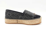 Salvatore Ferragamo Kim Gal Gancini Embroidered Espadrilles Size 8 Fw0926loxdu