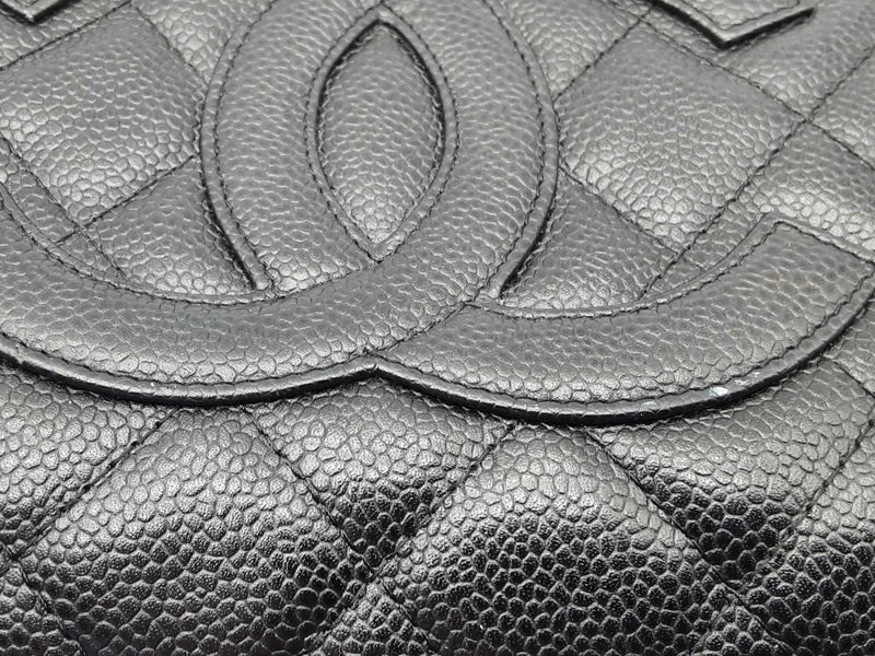 Chanel Black Caviar Quilted Leather Shopping Tote Bag Do0125lcxzde