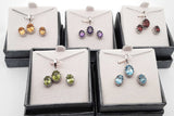 Set Of 5 Gemstone Ensemble Sets In Sterling Silver Eb0925crsa
