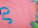 Versace Pink Blue Greek Painting Cotton Overshirt Jacket Size 54 Do0626rrxde