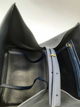 Celine Phantom Navy Blue Leather Luggage Tote Bag Eb0824pxzsa