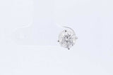 1.0ctw Diamond Stud Screwback Earring In 14k White Gold 0.7 Grams Eb0126lrxzde